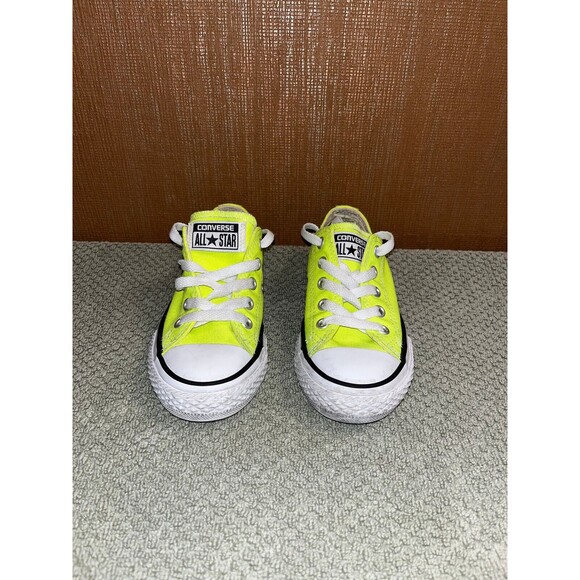 Converse Chuck Taylor All Star Yellow HighLowTop Sneakers Youth Size 11 #368998F - Picture 1 of 5